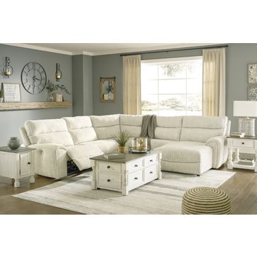 Havalance White And Grey Lift Top Occasional Table Set