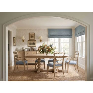 Haven Rectangular Dining Room Set In Blonde Oak