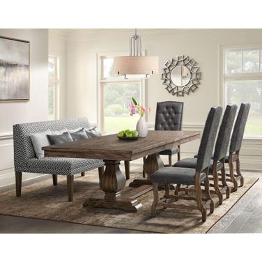 Hayward Rectangle Standard Height Dining Room Set In Walnut
