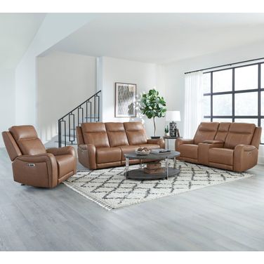 Haywood Living Room Set In Butternut