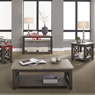 Heatherbrook Charcoal Occasional Table Set