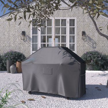 Heavy Duty Water Resistant Patio Medium Patio BBQ Grill Cover In Beige