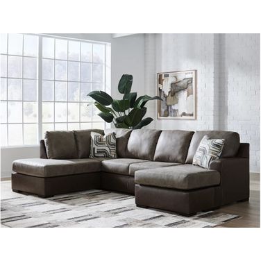 Helson 2-Piece LAF Sectional with Chaise In Fossil
