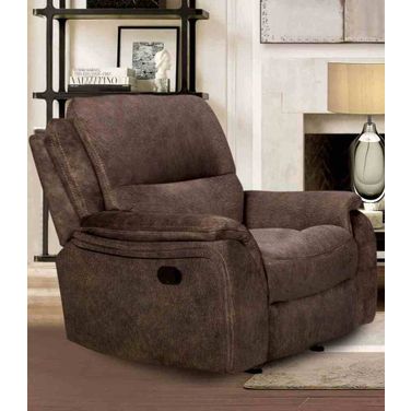 Henricus Glider Recliner In Dark Brown