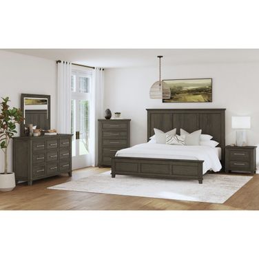 Henrik Panel Bedroom Set In Grey