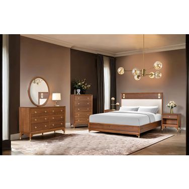 Hepburne Bedroom Set In Walnut