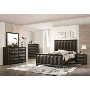 Hexham Eastern king Bed In Espresso