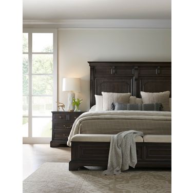 Hickory Creek Panel Bedroom Set In Brown Velvet