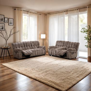 Hieronymus Manual Loveseat with Console In Dark Brown