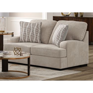 High Profile Loveseat In Taupe
