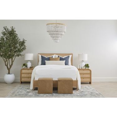 Highland Bedroom Set In Natural Oak