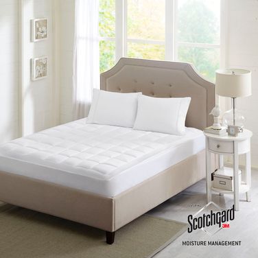 Highline 3M Microfiber King Mattress Pad In White