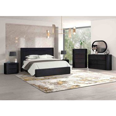 Hildesheim Panel Bedroom Set In Black