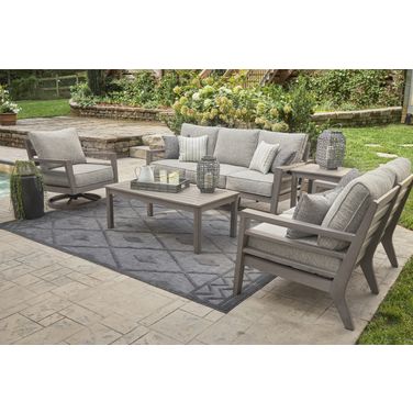 Hillside Barn Gray And Brown Outdoor Living Room Set