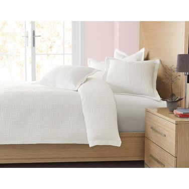Hillton 6 Piece King Duvet Set In White