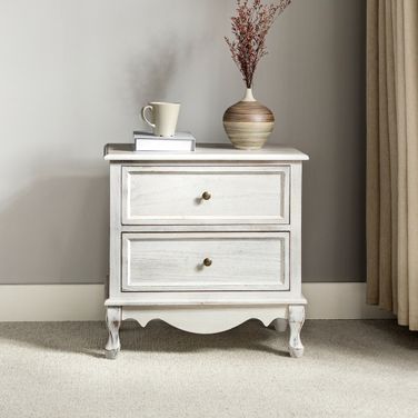Hippe Nightstand In White