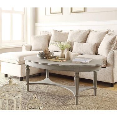 Homeroots Antique White Coffee Table 286349