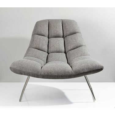 Homeroots Grey Brushed Steel Chair 372931