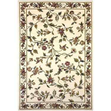 Homeroots Polypropylene Ivory Area Rug 353269