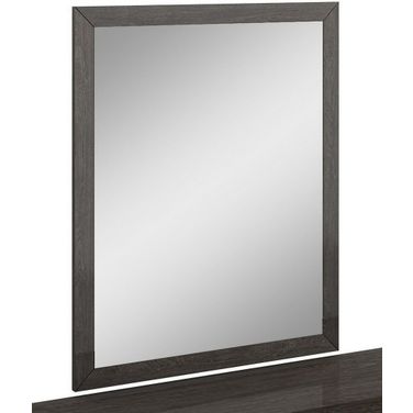 Homeroots Refined Grey High Gloss Mirror