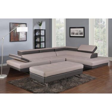 Homeroots Two Tone Sectional Raf 366196