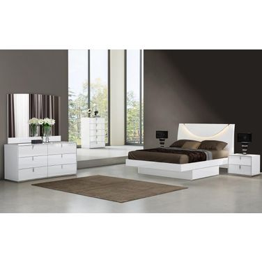 Homeroots White California King Bedroom Set