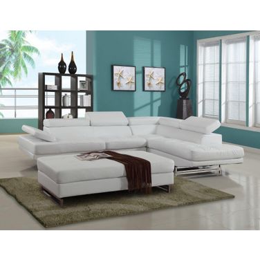 Homeroots White Sectional Raf 366200