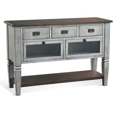 Homestead Hills Wood Server In Grey