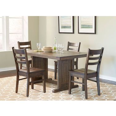 Homestead Tobacco Leaf Nook Dining Room Set