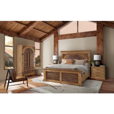Hooker Furniture Big Sky Corbel Bedroom Set in Medium Wood