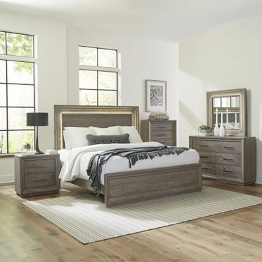 Horizons Twin Panel Bed In Gray