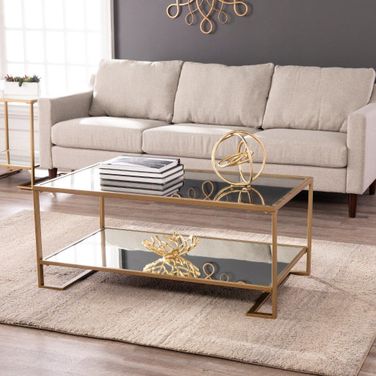 Horten Glass-Top Cocktail Table