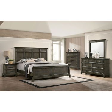 Houston Queen Bed In Gray