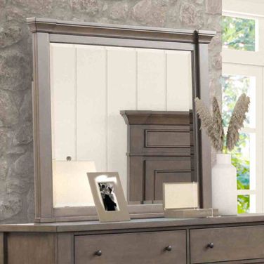 Huddersfield Mirror In Dark Walnut
