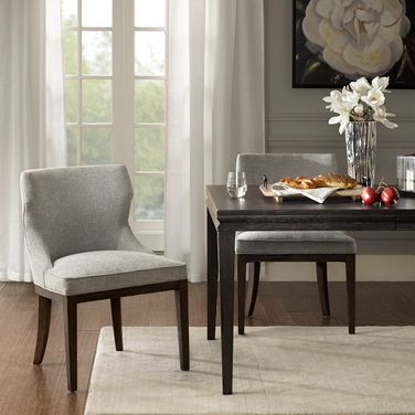 Hutton Dining Side Chair Set Of 2 In Grey