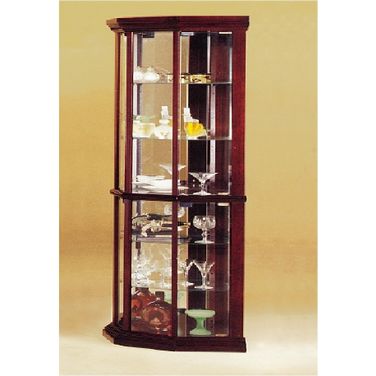 Huxley Cherry Corner Curio Cabinet