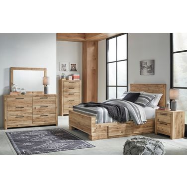 Hyanna Bedroom Set In Tan Brown