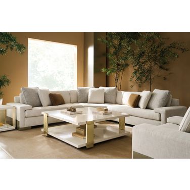 I'M Shelf-Ish 3 Piece Sectional In Cream