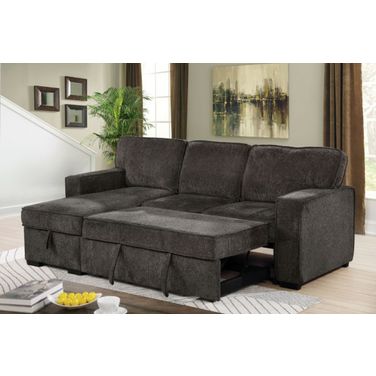 Ines Sectional In Dark Gray