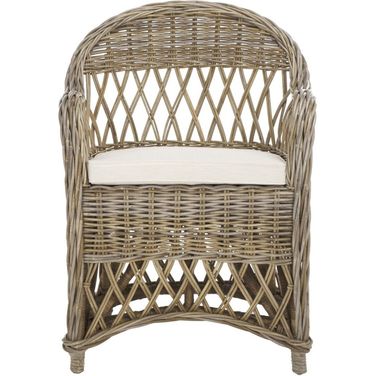 Inez Natural Wicker Club Chair