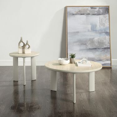 Ingram Occasional Table Set In Light Gray