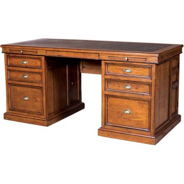Irish Coast Lifestyle Double Desk In African Dusk