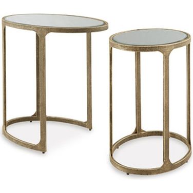 Irmaleigh Accent Table Set of 2 In Antique Black