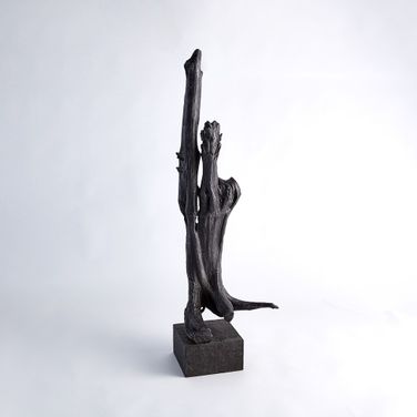 Iron Large Driftwood Sculpture In Clear