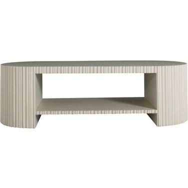 Isadora Coffee Table In Sesame White