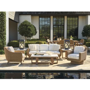Isle of Palms Outdoor Conversation Set In White