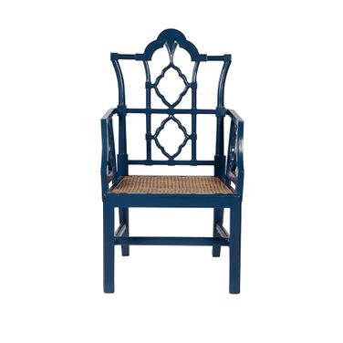 Italian Arm Chair In Blue