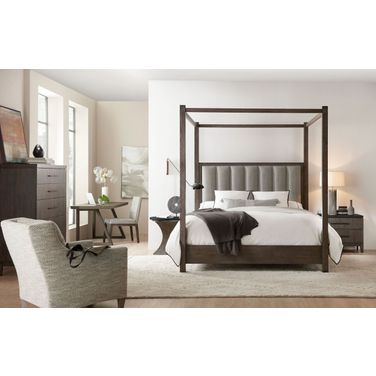 Jackson Aventura Dark Wood Canopy Bedroom Set