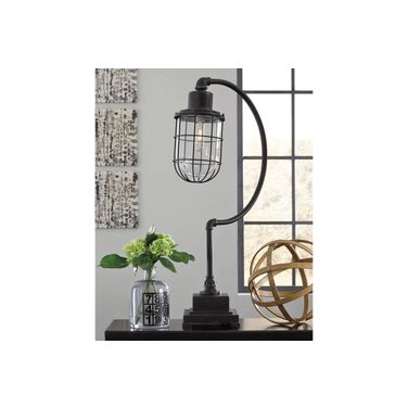 Jae Antique Black Metal Desk Lamp