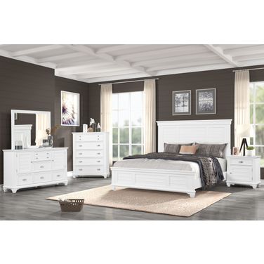 Jamestown Queen Storage Bed In White
